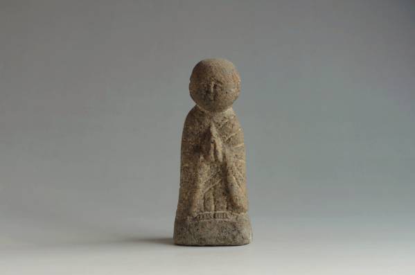 佐渡の石仏　地蔵　仏像　江戸時代　仏教美術　高さ約33cm 江戸石仏佐渡小地蔵仏像美術 佐渡の石仏 地蔵菩薩座像 江戸時代 高33