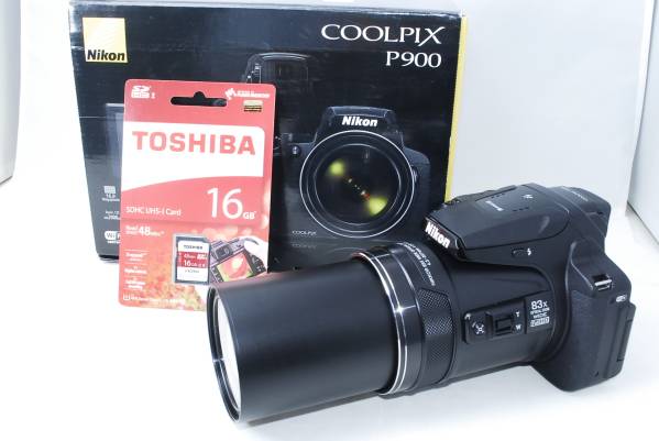 新品級☆光学83倍ズーム☆Nikon ニコン COOLPIX P900 ☆SDカード