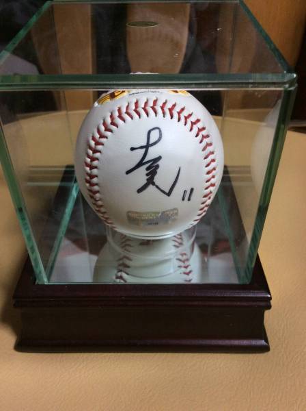 楽天イーグルス 主力 塩見 初勝利 直筆サインボール