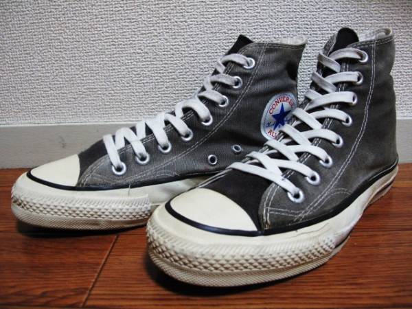 80s USA製 当て布 コンバース オールスター 6 黒 ADDICT CT70