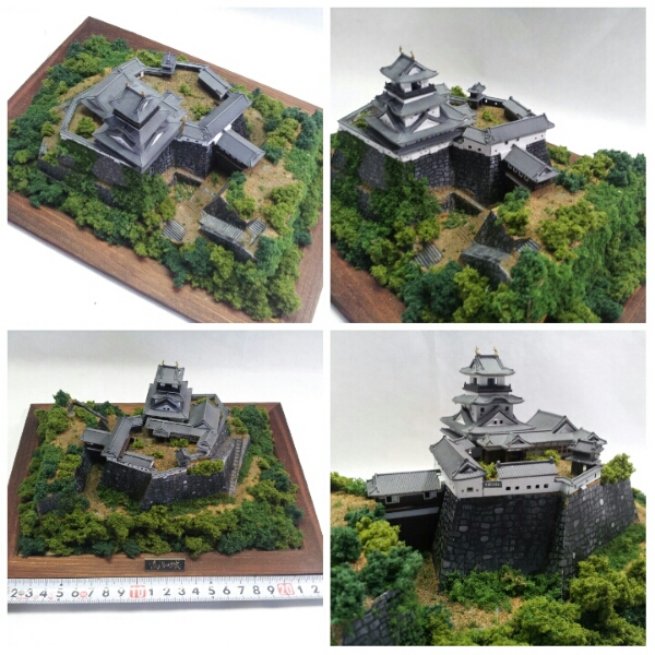 高知城 完成品 送料無料 完成塗装品1⁄500 童友社 【公式通販】