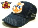 【美品】★リアルマッコイズ/USN デニム キャップ★　13196