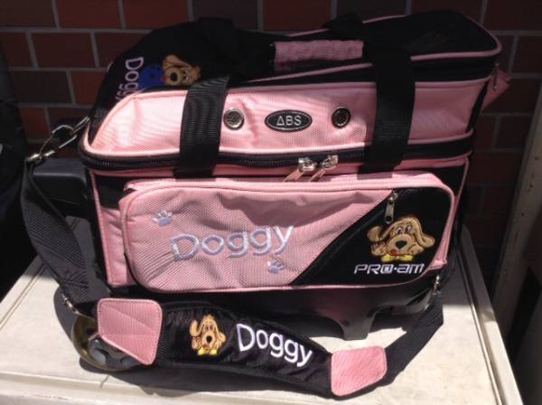 ABS☆DOGGY 2ボールキャリーバック ピンクライン (used)