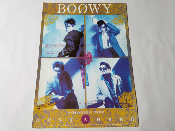 ◇希少◇BOOWY ポスター '87当時物!! 氷室京介 布袋寅泰 26 Yahoo
