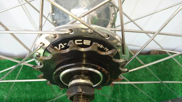 K50【中古】DURA-ACE ハブ HB-7600 リアホイール ピスト用 SHIMANO