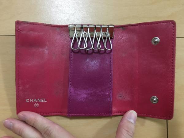 CHANEL CHANEL シャネル ココマーク 6連 キーケース キャビアスキン