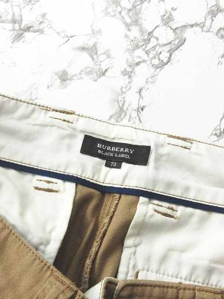 【極美品/色褪せなし】バーバリーブラックレーベル チノパンツ ピンク 73 BURBERRY BLACK LABEL チノパン ストレート ベージュ 73 ブランド別