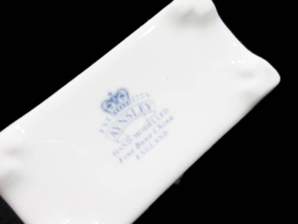 エンズレイ Aynsley 置物 フラワー 陶花 白 ホワイト系 エインズレイ