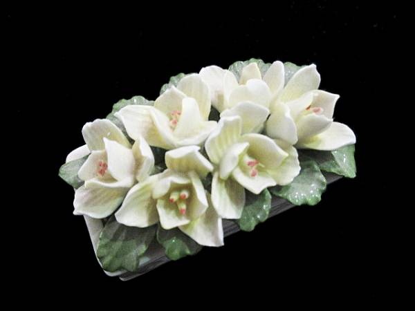 エンズレイ Aynsley 置物 フラワー 陶花 白 ホワイト系 エインズレイ