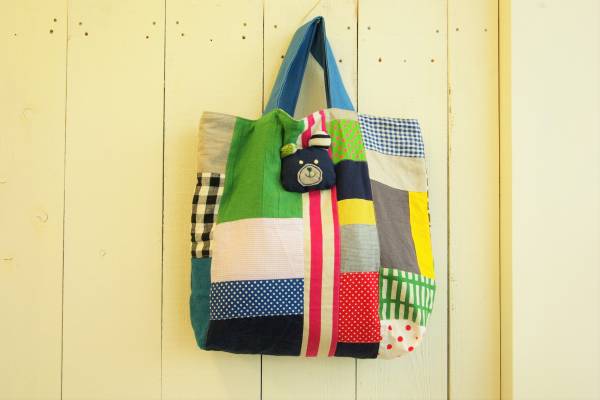 雑貨家 ハンドメイド トートマザーバック くま 特大G 大容量くまさん