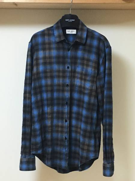チェックシャツ SAINT LAURENT サンローランパリ - saint laurent 
