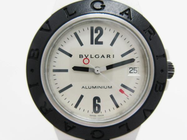 1円～★ブルガリ　アルミ二ウム　AL38A　メンズ　AT★ラバー切れ