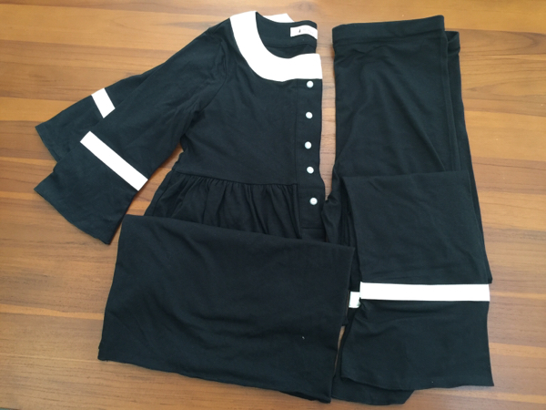 マタニティーパジャマ MILK tea (母乳服兼) 試着のみ