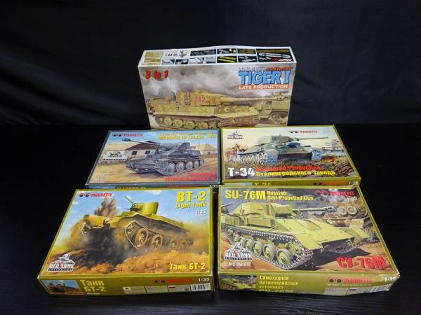 【ジャンク】ドラゴン 1/35 タイガーⅠ後期型 6253 他計5点