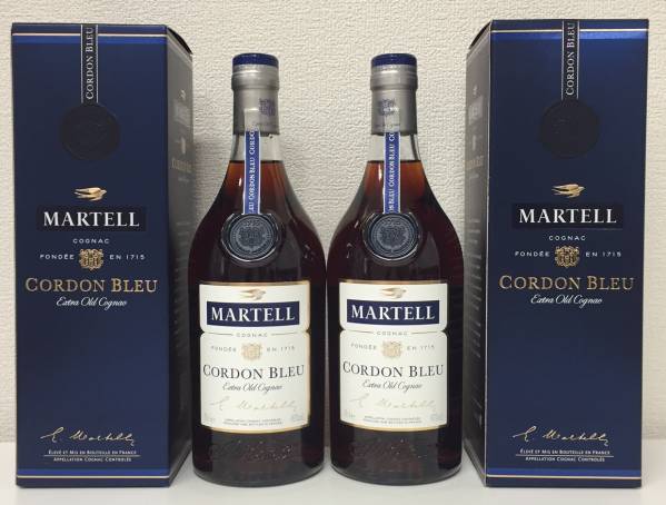 1円～ マーテル コルドンブルー MARTELL 700ml 箱付 2本セット xchbx