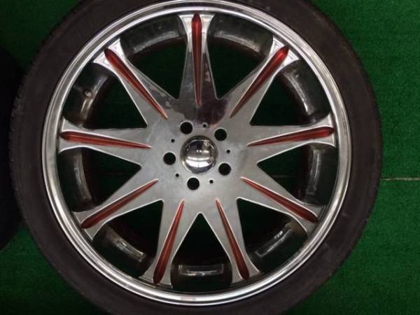 売切 24×10J+20 5穴 PCD135 305/35R 24in アメ車 ナビ