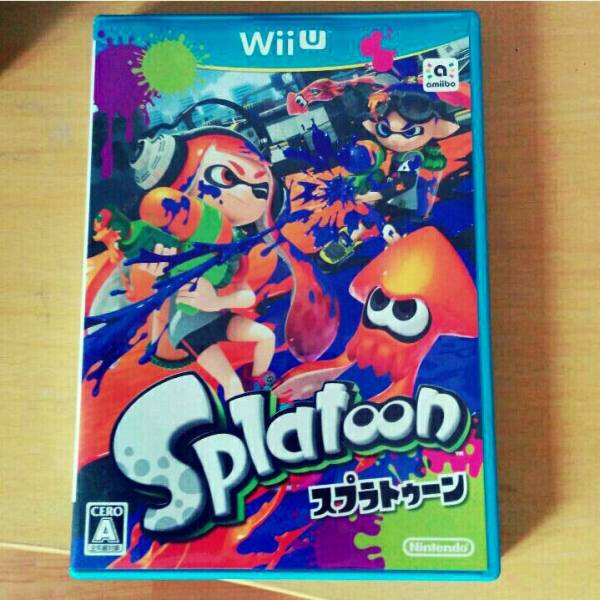 Wii U「スプラトゥーン」中古美品送料無料 任天堂 Wii U スプラ
