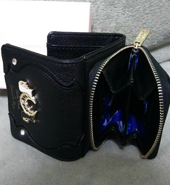 セーラームーン×サマンサベガ　財布◆ルナ&アルテミス◆黒