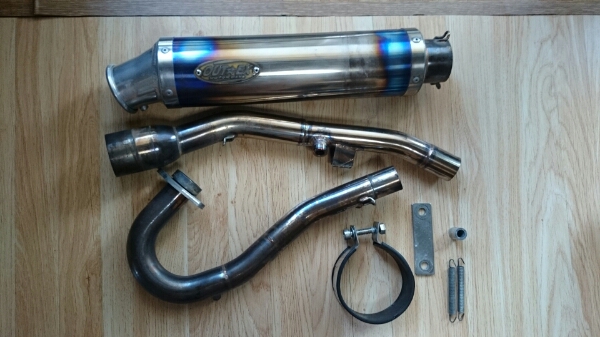 別注商品 Klx125 dトラッカー125 フルエキマフラー OUTEX