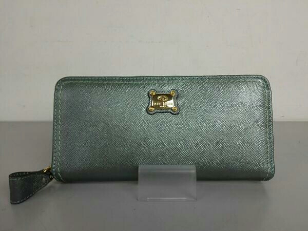 ペレボルサ PELLE BORSA 長財布 モスグリーン