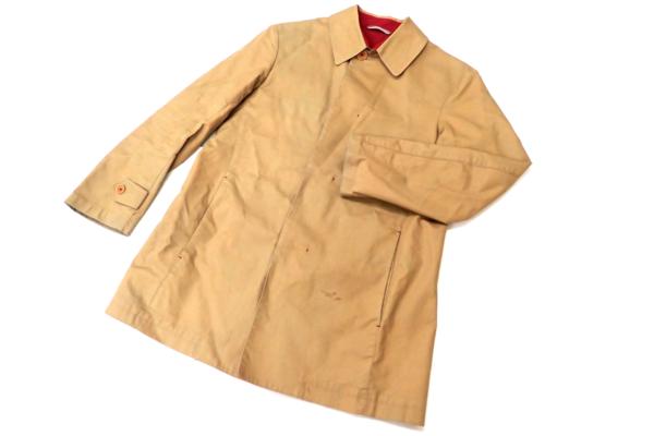 中古◆バーバリー ブラック ステンカラーコート L ベージュ