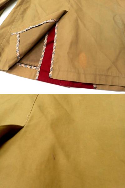 中古◆バーバリー ブラック ステンカラーコート L ベージュ