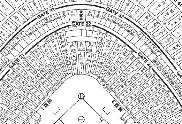 最終戦★9/29(木)巨人X広島◆バックネット裏 10-14列■ペア2連番