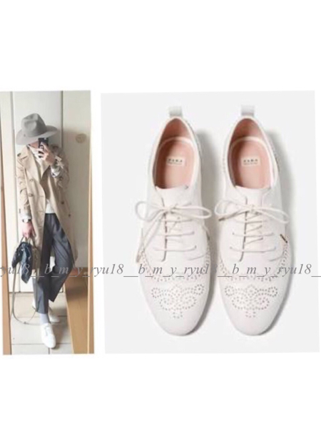 新品未使用ZARA レース フラットシューズ 37サイズ 新品 今季完売 ザラ ZARA レースフラットシューズ 37 ご覧いただき