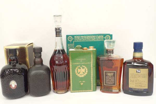 ブランデー カミュ XO ナポレオン ブック 陶器 全6本 oc91sM