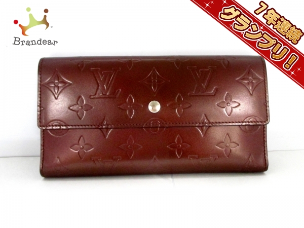 ルイヴィトン 長財布 モノグラムマット M65106 ヴィオレ カーフ