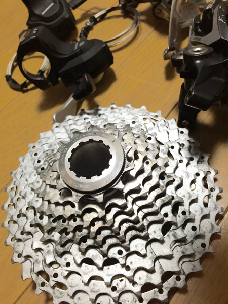 シマノ10速 デオーレXT SLX ディレイラー、シフター、カセット 自転車
