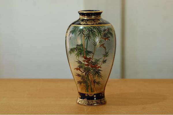 金光山銘 薩摩焼花瓶