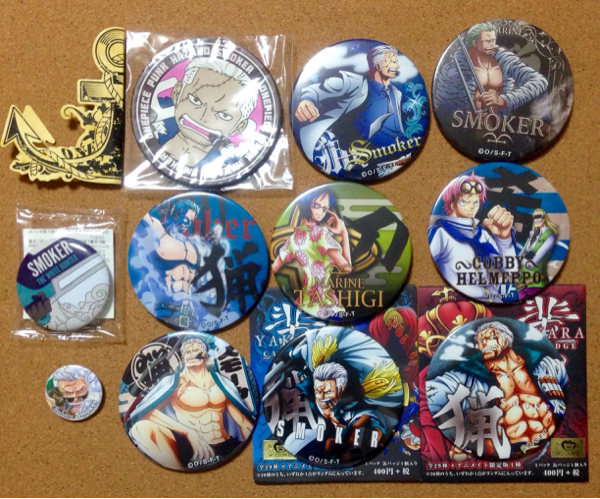ワンピース輩缶バッジスモーカーナツコミ祭bestblack赤青red