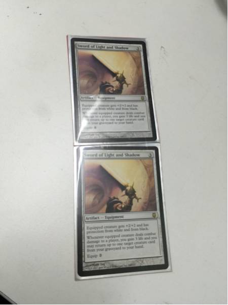 光と影の剣 3枚 Magic the gathering