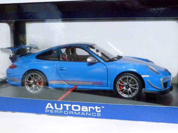 Aa 1/18 ポルシェ 911 (997) GT3 RS 4.0 ブルー 未展示新品