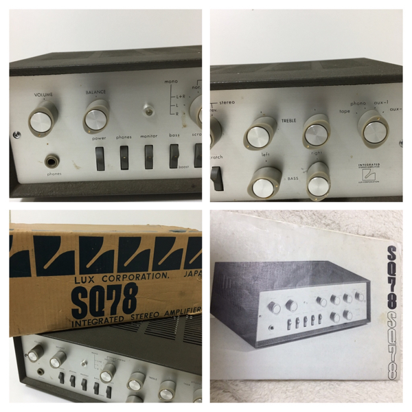 LUXMAN SQ78 真空管アンプ 箱付 説明書あり ジャンクの入札履歴 - 入札