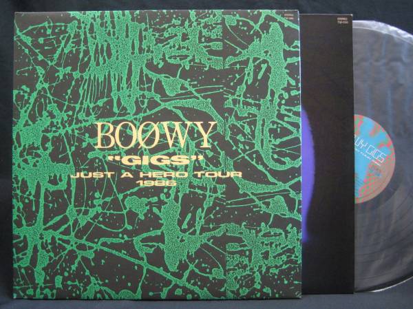 限定LP【GIGS/Just a Hero Tour 1986】BOOWY(氷室京介，布袋寅泰) GIGS