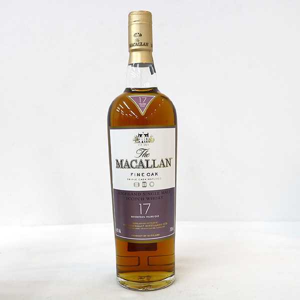 ★古酒1円～MACALLAN（マッカラン）17年 ファインオーク N6A0919
