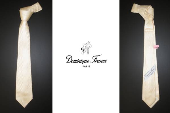 仏製！Dominique FranceドミニックフランスSILK100%ネクタイ