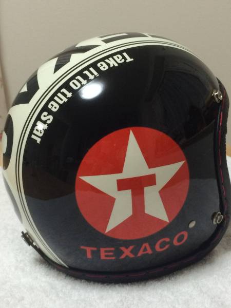 SHM テキサコ ジェットヘルメット テキサコ TEXACO ジェット ヘルメット LARGE SHM 中古 バイク用(L