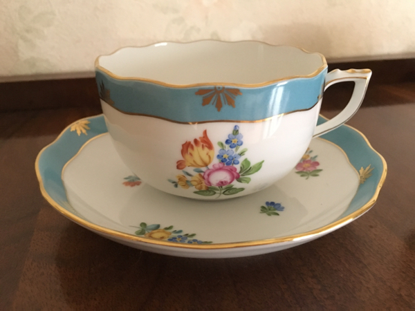 美品*ヘレンド*Herend ティーカップ&ソーサー(1)送料込 ヘレンド