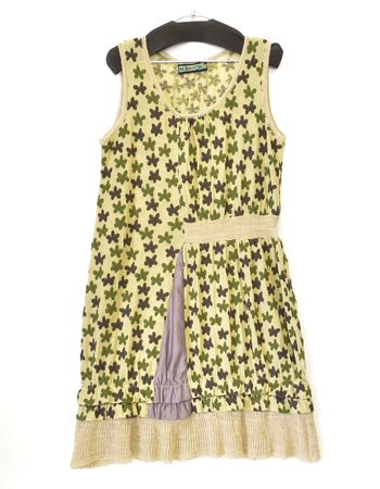 美品 M.&KYOKO エムアンドキョウコ お花刺繍ワンピース 1 TS382