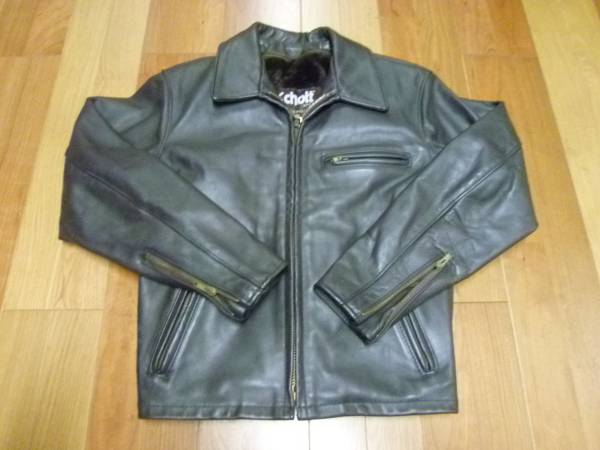 ◆☆Schott　ライダースジャケット　サイズM☆け-195