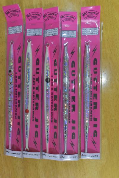 MCワークス ガタージグ GUTTER JIG 150S 5本 人気のグロー 【公式通販】