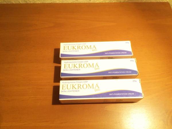 ハイドロキノン　クリーム　ユークロマ　4％　20g　新品　3本_2