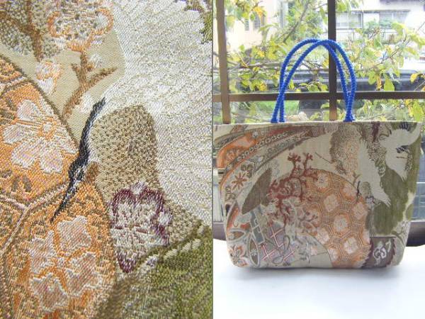 ゆうき【正絹・帯リメイク】生成り地・結婚式・お茶会7