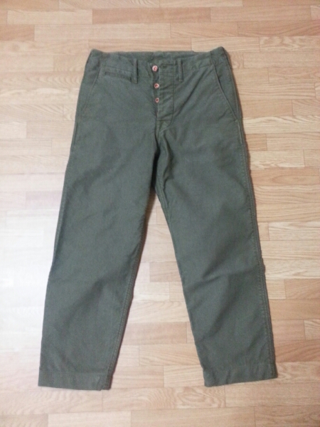 ブルーナボイン BRU NA BOINNE パンツ 0 オリーブ 3回着用美品