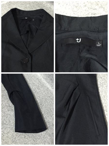 ユニクロ +J ジルサンダー UNIQLO 極美品 黒 ウールテーラード