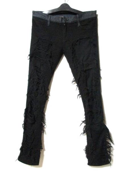 クリスチャンダダ★ダメージ加工スキニーパンツ クラスト M 切替