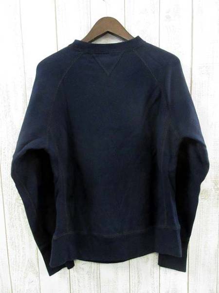 エスダブル S/DOUBLE スウェット トレーナー クルーネック 紺 M